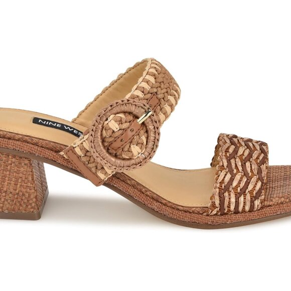Nine West Emerey Woven Slide Sandals - Picture 3 of 5